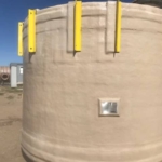 Above ground fiberglass storage tanks